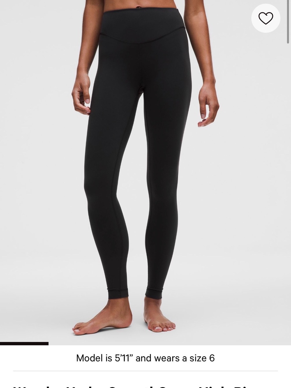 Lululemon Wunder Under SmoothCover High-Rise Tight 28" Size 10 Black
